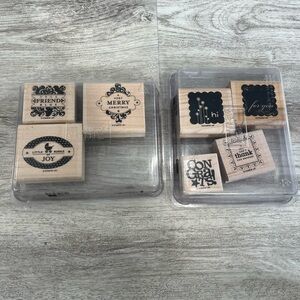 2 Sets Stampin Up punches stamps